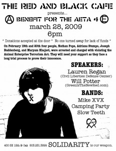 AETA 4 Flier for Portland Benefit