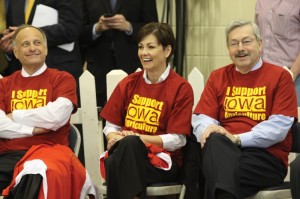 Iowa Governor Terry Branstad and U.S. Rep. Steve King, ALEC members and Ag Gag supporters.