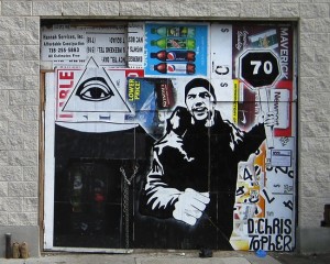 tim dechristopher street art wheatpaste