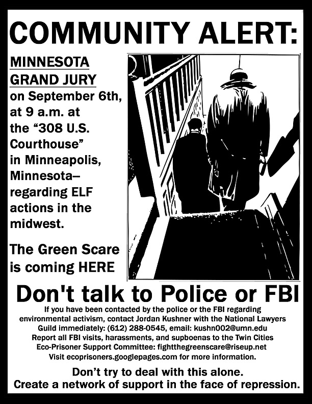 Green Scare MN Grand Jury