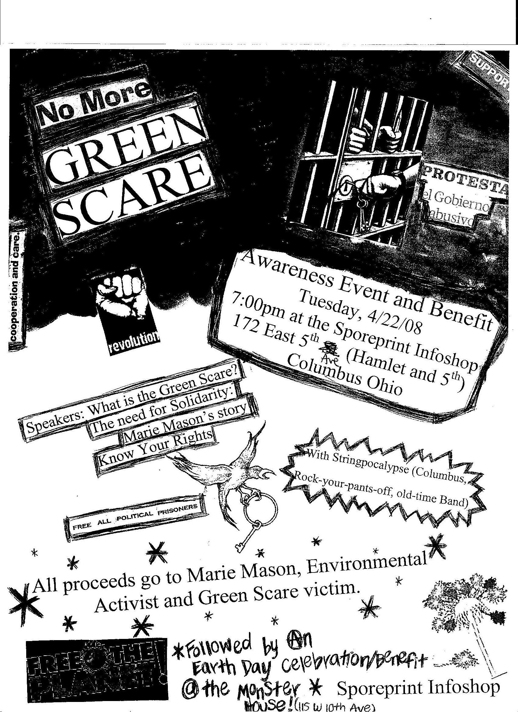 Ohio Green Scare Event Eco-Terrorism Marie Mason