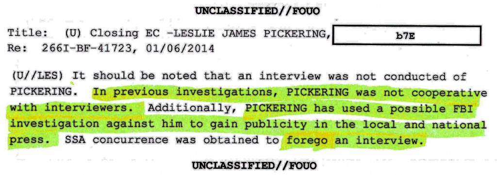 pickering-fbi-forego-interview